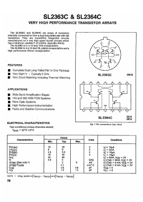 SL2363C Datasheet PDF ETC1