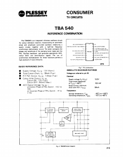 TBA540 Datasheet PDF ETC1