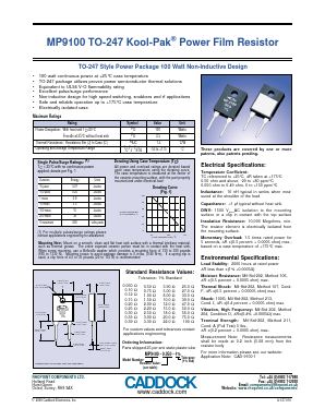 MP9100-2.0-1 Datasheet PDF ETC1