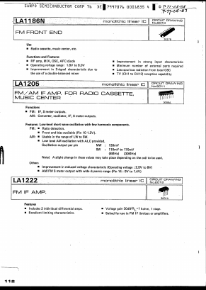 LA1186N Datasheet PDF ETC1