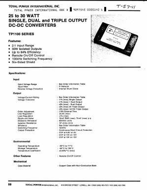 TP1100 Datasheet PDF ETC2