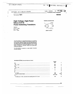 BUX45 Datasheet PDF ETC2