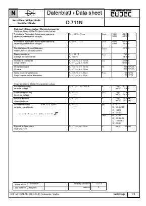 D711N Datasheet PDF eupec GmbH