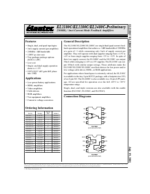 EL2480C Datasheet PDF Elantec -> Intersil
