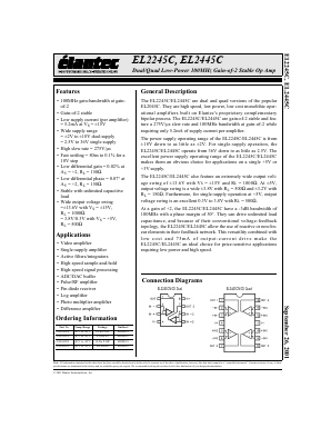EL2445C Datasheet PDF Elantec -> Intersil
