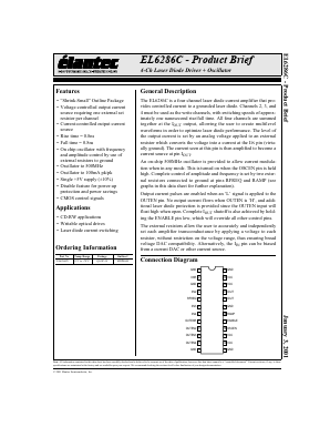 EL6286CU Datasheet PDF Elantec -> Intersil