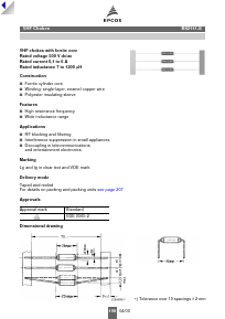 B82111-E Datasheet PDF EPCOS AG