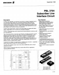 PBL37642J Datasheet PDF Ericsson 