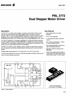 PBL3772QN Datasheet PDF Ericsson 