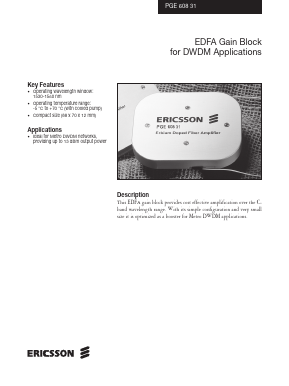 PGE60831 Datasheet PDF Ericsson 