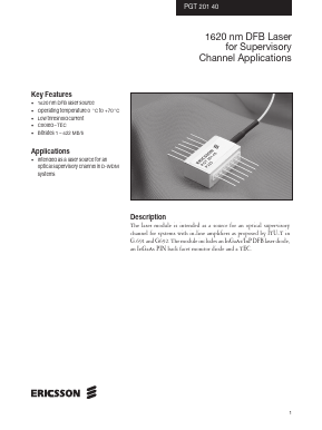 PGT20140 Datasheet PDF Ericsson 