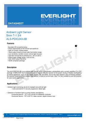 ALS-PDIC243-3B Datasheet PDF EVERLIGHT