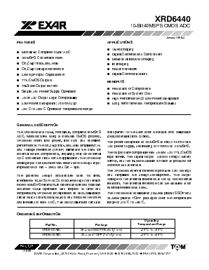 XRD6440 Datasheet PDF Exar Corporation