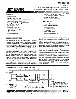 MP8785AQ Datasheet PDF Exar Corporation