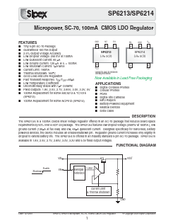 SP6213EC5-3-3 Datasheet PDF Exar Corporation
