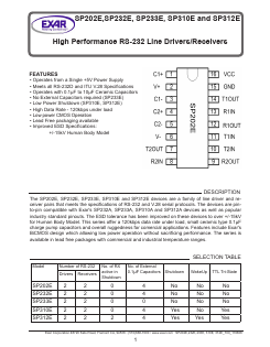 SP310ECT-L/TR Datasheet PDF Exar Corporation