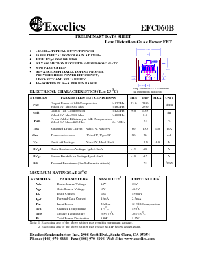 EFC060B Datasheet PDF Excelics Semiconductor, Inc.