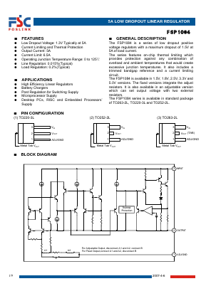 1084-5.0 Datasheet PDF FOSLINK SEMICONDUCTOR CO.,LTD