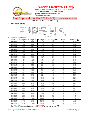 KS1403N-LFR Datasheet PDF Frontier Electronics.