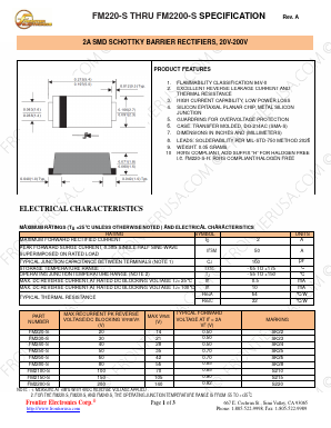 FM250-S Datasheet PDF Frontier Electronics.