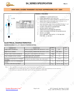 SA75C Datasheet PDF Frontier Electronics.
