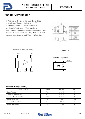 FA393SOT Datasheet PDF First Silicon Co., Ltd