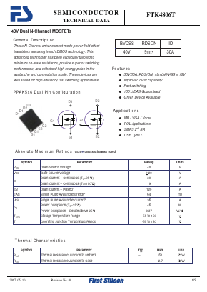 FTK4806T Datasheet PDF First Silicon Co., Ltd