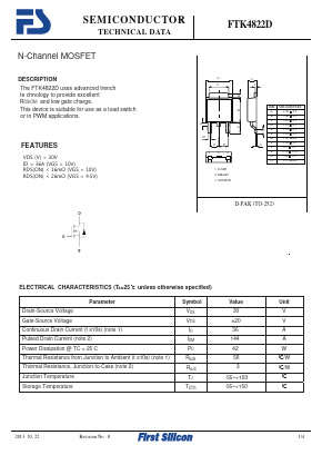 FTK4822D Datasheet PDF First Silicon Co., Ltd