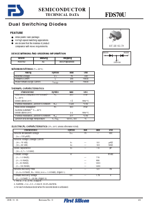 FDS70U Datasheet PDF First Silicon Co., Ltd