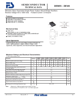 DF08S Datasheet PDF First Silicon Co., Ltd