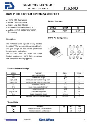 FTK6303 Datasheet PDF First Silicon Co., Ltd