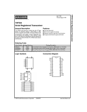 74F544MSA Datasheet PDF Fairchild Semiconductor