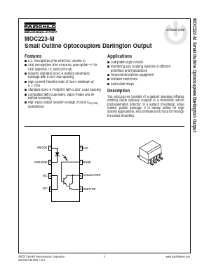 MOC223R1V-M Datasheet PDF Fairchild Semiconductor