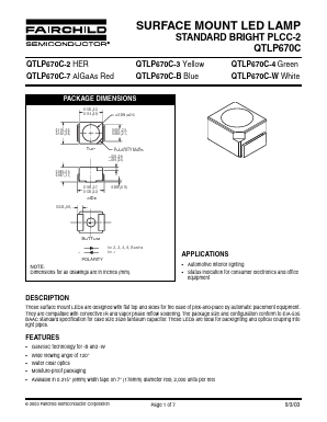 QTLP670C-3 Datasheet PDF Fairchild Semiconductor