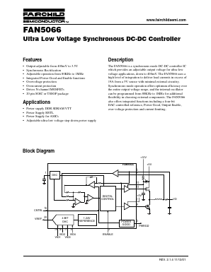 FAN5066MTC Datasheet PDF Fairchild Semiconductor