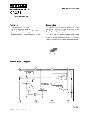 KA331 Datasheet PDF Fairchild Semiconductor