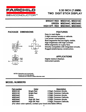 MSD394C Datasheet PDF Fairchild Semiconductor