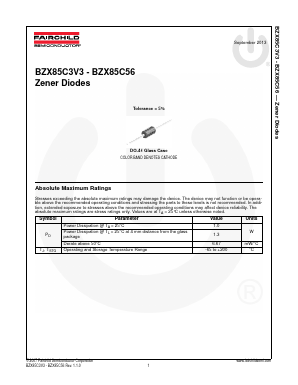 BZX85C30 Datasheet PDF Fairchild Semiconductor