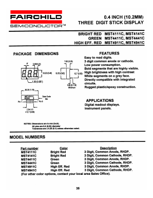MST4941C Datasheet PDF Fairchild Semiconductor