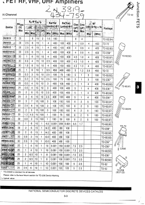 2N4416 Datasheet PDF Fairchild Semiconductor