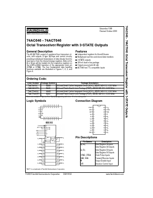 74AC646SC Datasheet PDF Fairchild Semiconductor
