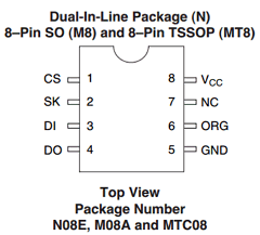 NM93C86ALZVM8 Datasheet PDF Fairchild Semiconductor
