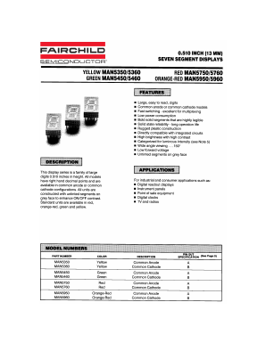 MAN5350 Datasheet PDF Fairchild Semiconductor
