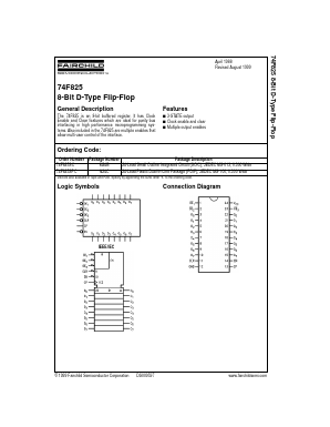 74F825SPC Datasheet PDF Fairchild Semiconductor