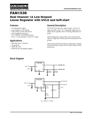 FAN1538 Datasheet PDF Fairchild Semiconductor