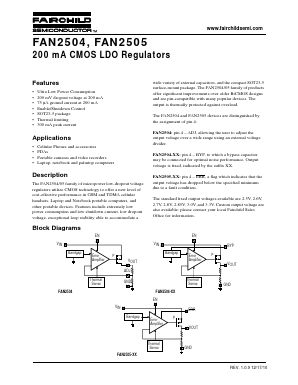 FAN2504 Datasheet PDF Fairchild Semiconductor