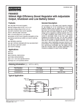 FAN4855 Datasheet PDF Fairchild Semiconductor