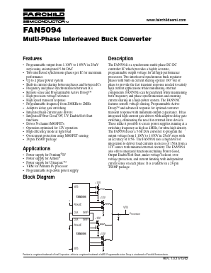 FAN5094 Datasheet PDF Fairchild Semiconductor