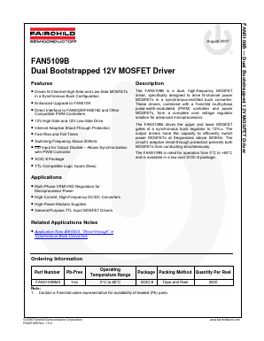 FAN5109B Datasheet PDF Fairchild Semiconductor