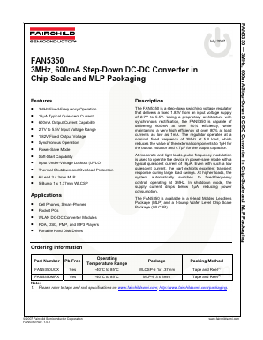FAN5350 Datasheet PDF Fairchild Semiconductor